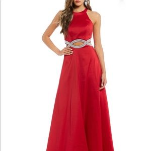 Long formal red dress
